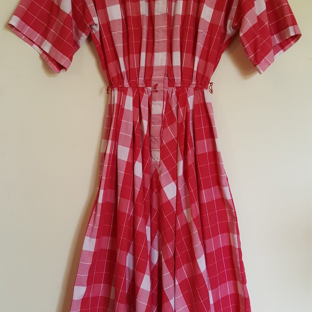 Vintage plaid dress - Picture 4 of 6